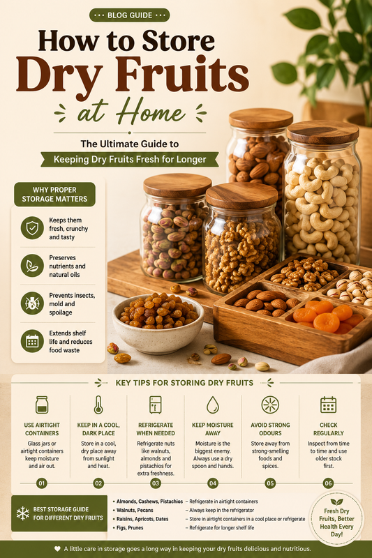 How to Store Dry Fruits at Home: The Ultimate Guide to Keeping Dry Fruits Fresh for Longer