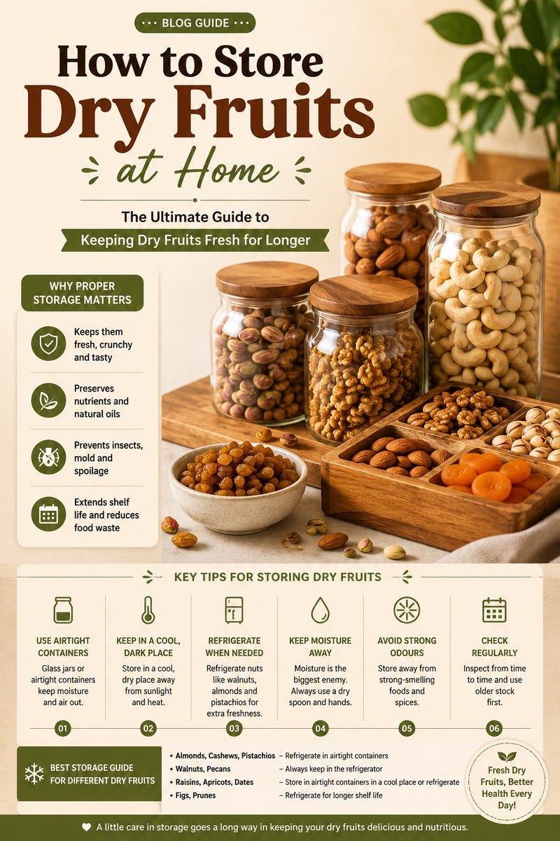 How to Store Dry Fruits at Home: The Ultimate Guide to Keeping Dry Fruits Fresh for Longer