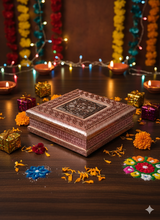 Rajasthani Metal Box (Small)